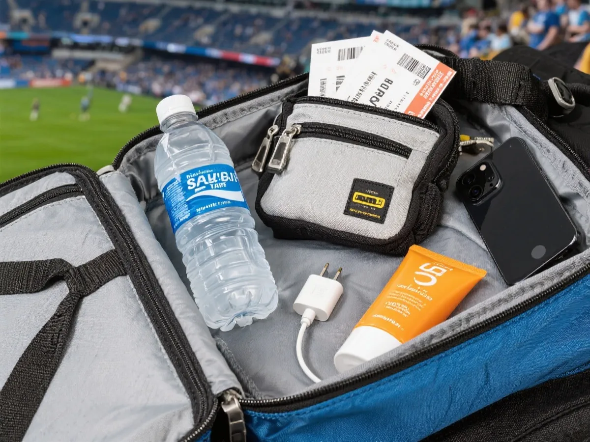 比赛日随身物品示意