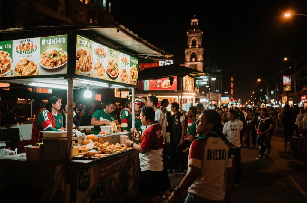 墨西哥街头美食与球迷旅行氛围